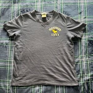 Vintage Y2K Abercrombie & Fitch navy blue Men's V-Neck Shirt size medium